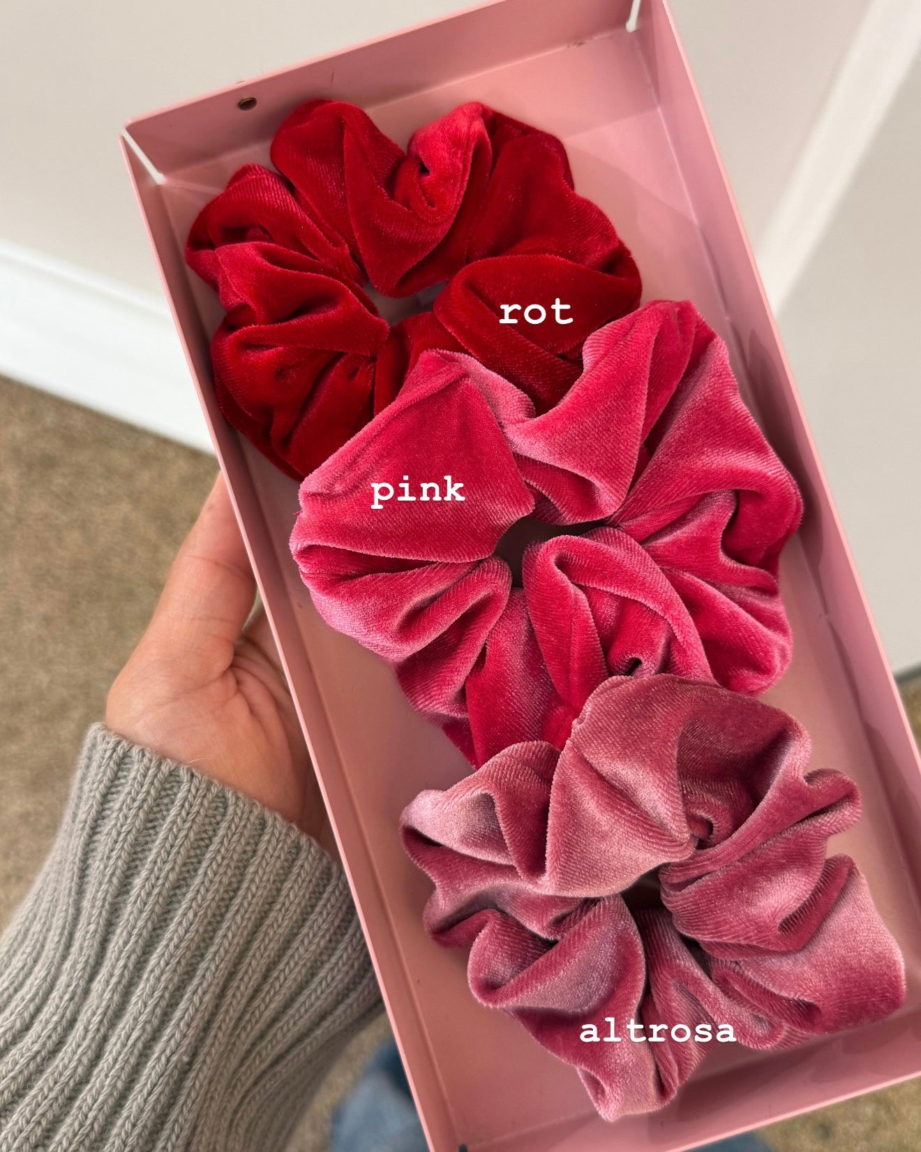 Samt Scrunchie groß