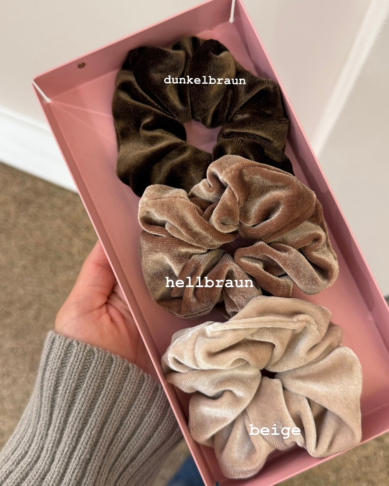 Samt Scrunchie groß